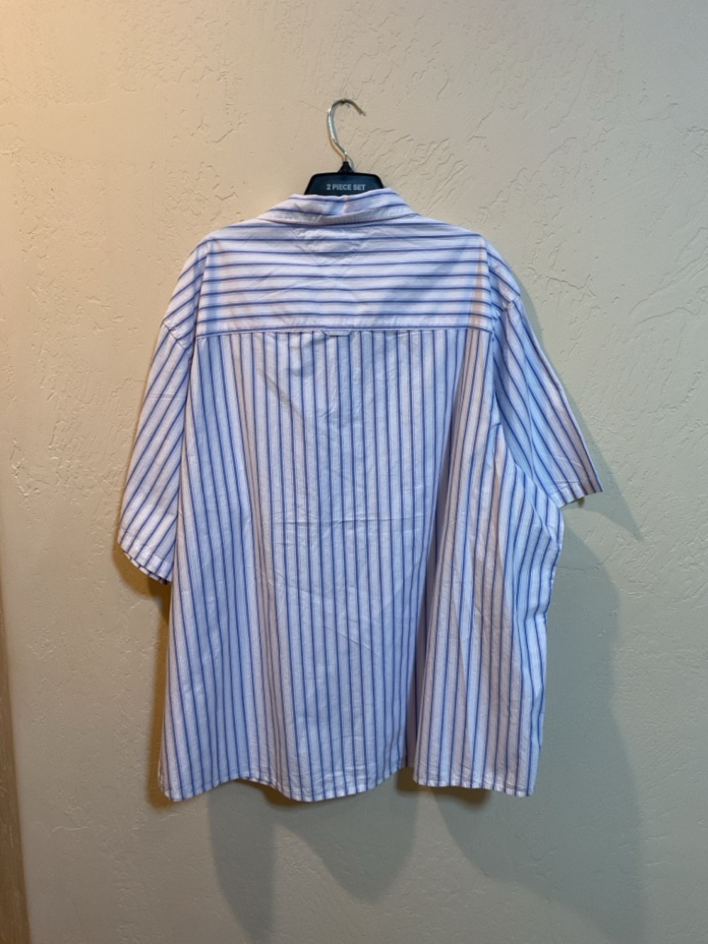 Tommy Hilfiger Men’s Blue & White Stripe Button-Up Shirt 4XL - Picture 3 of 3